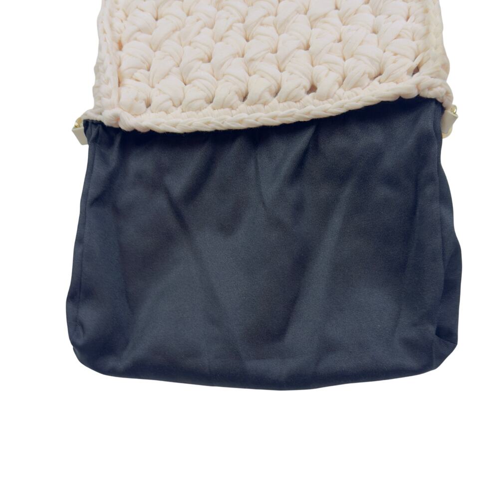 Zara Boho Hippie Earthy Natural Textured Crochet Woven Cream Cross Body Bag - Picture 10 of 11